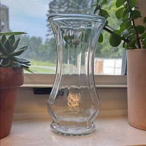 Elegant Clear Glass Vase